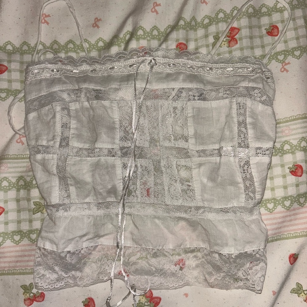 Urban Outfitters White Lace cami